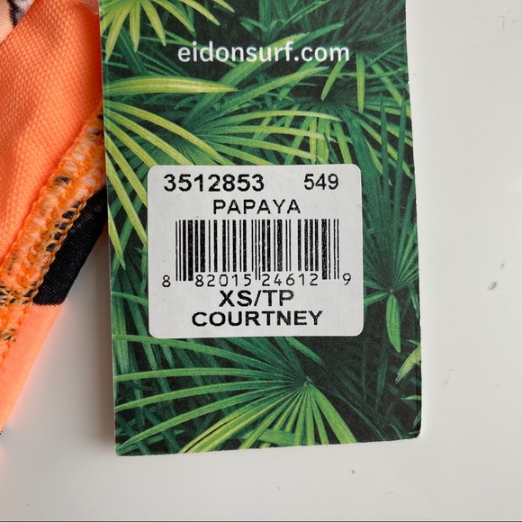 EIDON Papaya Courtney french cut Bikini Bottoms XS - Picture 5 of 5